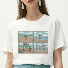 Load image into Gallery viewer, Women T Shirt My Depression My Brain My Anxiety Letter Printed Tshirt New Harajuku Spoof Casual Loose Vogue Tee Shirt Femme Tops