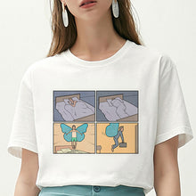 Load image into Gallery viewer, Women T Shirt My Depression My Brain My Anxiety Letter Printed Tshirt New Harajuku Spoof Casual Loose Vogue Tee Shirt Femme Tops