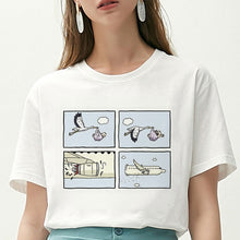 Load image into Gallery viewer, Women T Shirt My Depression My Brain My Anxiety Letter Printed Tshirt New Harajuku Spoof Casual Loose Vogue Tee Shirt Femme Tops