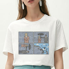 Load image into Gallery viewer, Women T Shirt My Depression My Brain My Anxiety Letter Printed Tshirt New Harajuku Spoof Casual Loose Vogue Tee Shirt Femme Tops