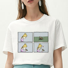 Load image into Gallery viewer, Women T Shirt My Depression My Brain My Anxiety Letter Printed Tshirt New Harajuku Spoof Casual Loose Vogue Tee Shirt Femme Tops