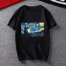 Load image into Gallery viewer, Summer Woman T-shirt Van Gogh Art Vintage Graphic Print Tee Shirt Femme Harajuku Fashion Aesthetic Van Gogh Vogue T Shirt Tumblr