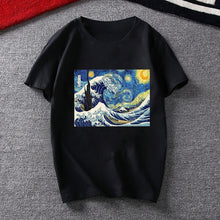 Load image into Gallery viewer, Summer Woman T-shirt Van Gogh Art Vintage Graphic Print Tee Shirt Femme Harajuku Fashion Aesthetic Van Gogh Vogue T Shirt Tumblr